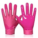 RIGWARL Football Gloves Adult Men, Youth Kids Football Gloves with Super Sticky Grip, Receiver Glove Best Gift for Adult Youth Kids Boys 8-12
