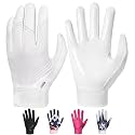 RIGWARL Football Gloves Adult Men, Youth Kids Football Gloves with Super Sticky Grip, Receiver Glove Best Gift for Adult Youth Kids Boys 8-12