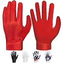 RIGWARL Football Gloves Adult Men, Youth Kids Football Gloves with Super Sticky Grip, Receiver Glove Best Gift for Adult Youth Kids Boys 8-12