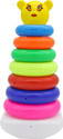Rihishtoys Stacking toys teddy ring toddler toys and coloring ring for kids (Multicolor)
