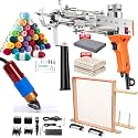 Riiai Tufting Gun Starter Kit with Tufting Frame 2025 New, Tufting Gun Cut Pile & Loop Pile, Tufting Frame 29.5”x 29.5”, 200W Carpet Trimmer-Rug Tufting Gun Making Kit for Rug Tufting（ Orange）