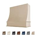 Unfinished Wood Range Hood Cover, Sloped Front, 31.5"W x 30"H