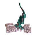 Rilson Cast Iron Heavy Duty Fabric Button Making/ Moulding/ Pressing Machine with 2 Steel Dyes and 200 Shells