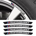 Rim Sticker Wheel Stickers Wheel hub Metal Decoration is Suitable for 1 2 3 4 5 6 7 Series M3 M5 X1 X2 X3 X4 X5 X6 (Black)