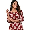 Rimeline Women39s Floral Printed Cotton Kurti Top