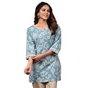 Rimeline Women39s Floral Printed Cotton Kurti Top