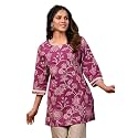 Rimeline Women39s Floral Printed Cotton Kurti Top