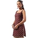 Rimeline Women39s Printed Cotton Sleeveless Square Neck