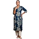 Rimeline Womens Cotton Floral Printed Kurta with