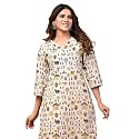 Rimeline Womens Cotton Tribal Printed Kurta with