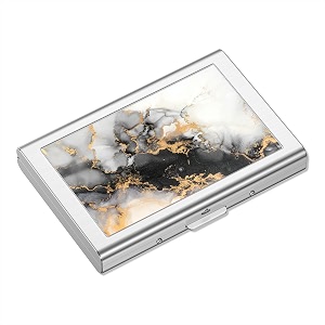 rimilak metal credit card holdermini credit card wallet black gold mable
