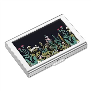 rimilak metal credit card holdermini credit card wallet daisy flower