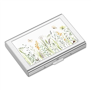 rimilak metal credit card holdermini credit card wallet butterfly flower