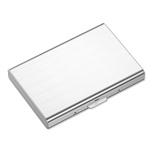 rimilak metal credit card holdermini credit card wallet silver