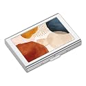 Rimilak Metal Credit Card Holder,Mini Credit Card Wallet,Abstract Marble