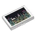 Rimilak Metal Credit Card Holder,Mini Credit Card Wallet, Daisy Flower
