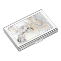 Rimilak Metal Credit Card Holder,Mini Credit Card Wallet,Abstract Marble