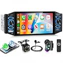 Rimoody 5 Inch Single Din Car Stereo with Wireless CarPlay & Android Auto