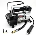 Heavy Duty Metal Electric Car Air Compressor with Pressure Gauge, 12V DC Portable Tyre Inflator Air Pump for Car, Trucks, Bus, Bike, Auto &amp; Van, 150 PSI High Pressure (M-1)