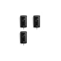 Ring Outdoor Cam 4K Pro (newest model), Plug-In, Retinal 4K with wide-angle video, 10x Enhanced Zoom, and Night Vision, 3-Pack, Black