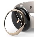 Ringke Bezel Styling Compatible with Google Pixel Watch Case Adhesive Frame Ring Cover Anti Scratch [Stainless Steel] Protector Accessory for Google Pixel Watch - 40-03 (ST) Gold