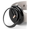 Ringke Bezel Styling Compatible with Google Pixel Watch Case Adhesive Frame Ring Cover Anti Scratch Stainless Steel Protector- 40-02 (ST) Black