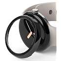 Ringke Bezel Styling Compatible with Google Pixel Watch Case Adhesive Frame Ring Cover Anti Scratch [Stainless Steel] Protector Accessory - 40-41 (ST) Black