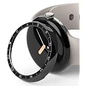 Ringke Bezel Styling Compatible with Google Pixel Watch Case Adhesive Frame Ring Cover Anti Scratch [Stainless Steel] Protector Accessory for Google Pixel Watch - 40-40 (ST) Black