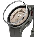Ringke Bezel Styling Compatible with Samsung Galaxy Watch 5 Pro 45mm Case Adhesive Frame Ring Cover Anti Scratch [Stainless Steel] Protector Accessory for Galaxy Watch 5 Pro - 46-30 (ST) Silver