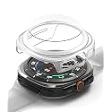 Ringke Slim &amp; Glass Compatible with Samsung Galaxy Watch Ultra 47mm Case [Combo] Anti-Scratch Hard PC Frame Protection Cover with HD Clear Tempered Glass Screen Protector - Alpine Clear
