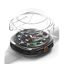Ringke Slim &amp; Glass Compatible with Samsung Galaxy Watch Ultra 47mm Case [Combo] Anti-Scratch Hard PC Frame Protection Cover with HD Clear Tempered Glass Screen Protector - Clear