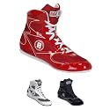 Ringside Undefeated Boxing Shoes, Synthetic Leather Shoes for Men and Women, Lightweight, High-Top Ankle Shoes for Boxing, Workout, Training, and Competition, Available in Different Sizes (2-13)