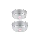 Aluminium Round Cake Tin Cake Pan Cake Mould 7 inch and 8 inch Combo (Set of 2 pcs)