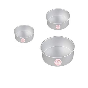 aluminium mini round cake pan tin mould 4 5 amp 6 -inches x 3 inches height