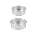 Aluminium Mini Round Cake Pan Tin Mould 5 &amp; 6 -inches x 3 Inches Height
