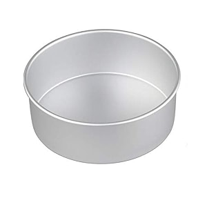 aluminium round cake pan tin mould 8-inches x 3 inches height