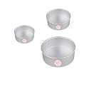 Aluminium Round Cake Pan Tin Mould 6, 7 &amp; 8 -inches x 3 Inches Height