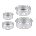 Aluminum Round Cake Tin Pan Mould 5, 6,7 and 8-inch Set of 4