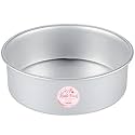 Aluminium Round Cake Pan Cake Tin Cake Mould (6 Inches - 6X6X2), Silver