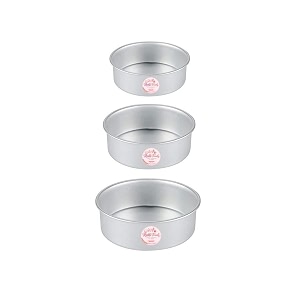aluminum mini round cake tin cake pan cake mould 4 5 and 6 inch diameter x 234 inch height set of 3