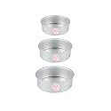 Aluminum Mini Round Cake Tin Cake Pan Cake Mould 4, 5 and 6 inch Diameter x 2" Inch Height Set of 3