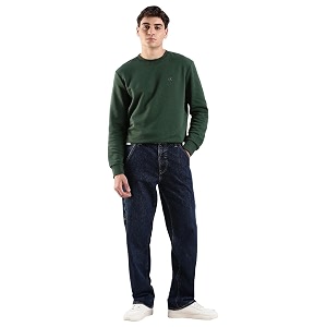 Rinse-Wash Regular Fit Mid Rise Jeans
