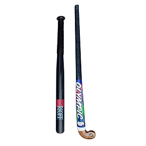 wood baseball bat for self defence black-basebat-olypic-hockey