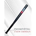Baseball bat Wooden - Heavy Duty for Self Defence (Black)