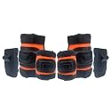 Protective Set Guard Protection kit with Knee, Elbow and Wrist Guards (Set of 6) Suitable to Kids of Age 6-16 Years for Skating, Cycling, Roller Skating (Orange, Large (10 Years Upward))
