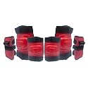 Protective Set Guard Protection kit with Knee, Elbow and Wrist Guards (Set of 6) Suitable to Kids of Age 6-16 Years for Skating, Cycling, Roller Skating (Red, Large (10 Years Upward))