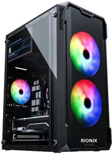 rionix core ritro gaming core i3 8 gb ram1 gb intel hd onbaord graphics320 gb hard disk128 gb ssd capacitywindows 11 pro1 gb graphics memory full tower with ms office