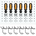 Ripeng 12 Pcs Screwdriver Organizer Tool Holders Multi-tool Holder Black