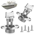 Ripeng 2 Pcs 3/4" Thread Boat Drain Plug Kit 316 Stainless Steel, White