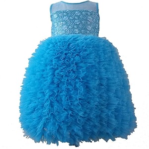 Ripening Baby Girl Net Fluffy Flower Kid